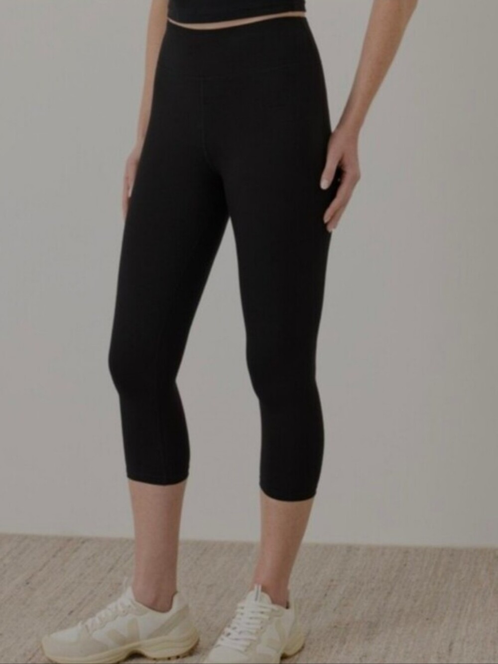 NWOT- Pact Black Organic Capri Legging